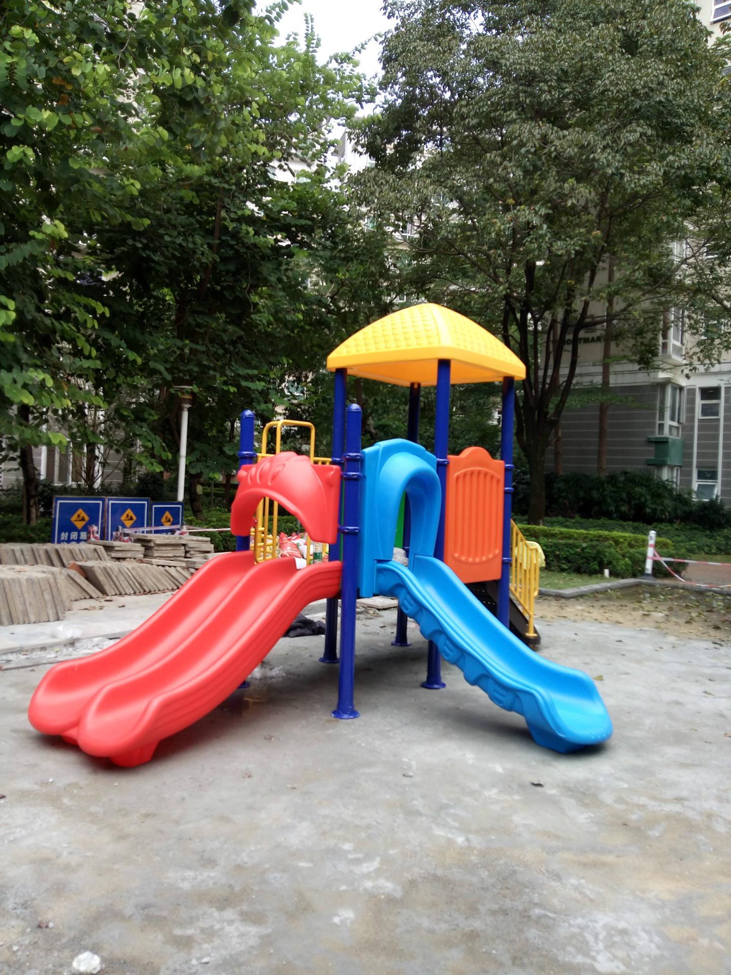 一站式解决社区儿童游乐需求 从深圳组合滑梯厂家到安装维修全流程